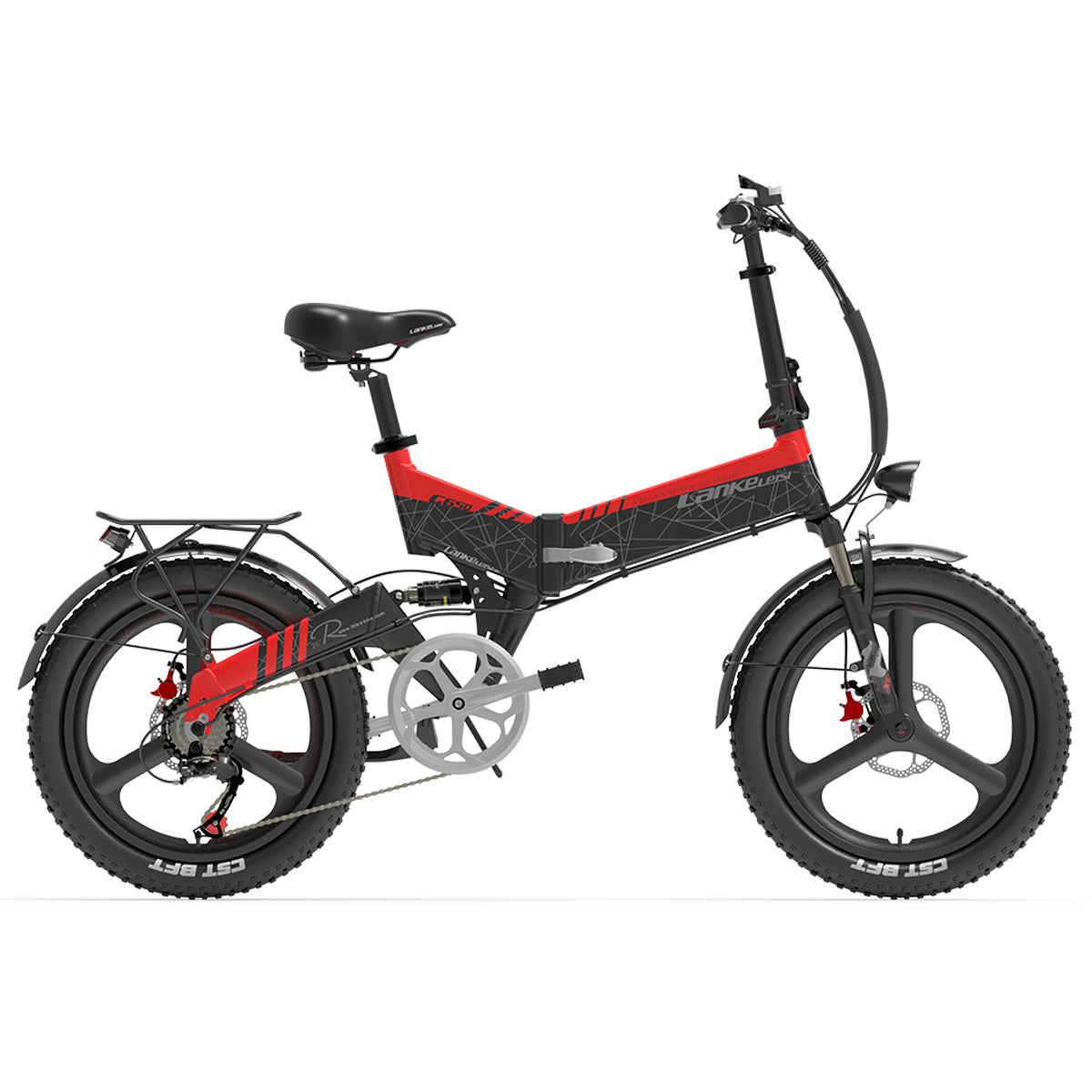 Bicicletta Elettrica Pieghevole da Montagna LANKELEISI G650 500W 12.8AH