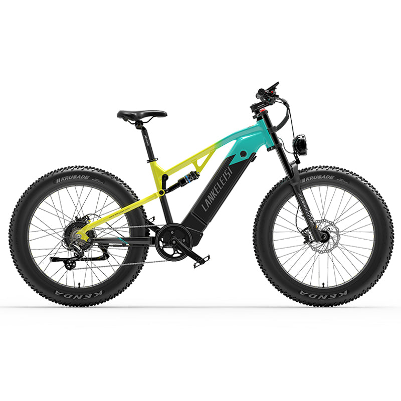 LANKELEISI RV800 PLUS 750W BAFANG 20Ah 26*4.0'' Bicicletta Elettrica da Montagna con Pneumatici Grassi