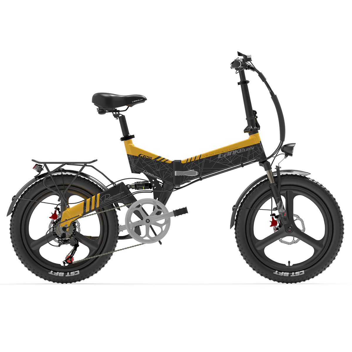 Bicicletta Elettrica Pieghevole da Montagna LANKELEISI G650 500W 12.8AH