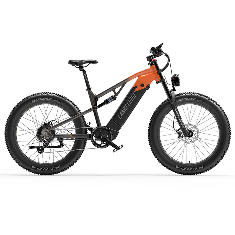 LANKELEISI RV800 PLUS 750W BAFANG 20Ah 26*4.0'' Bicicletta Elettrica da Montagna con Pneumatici Grassi