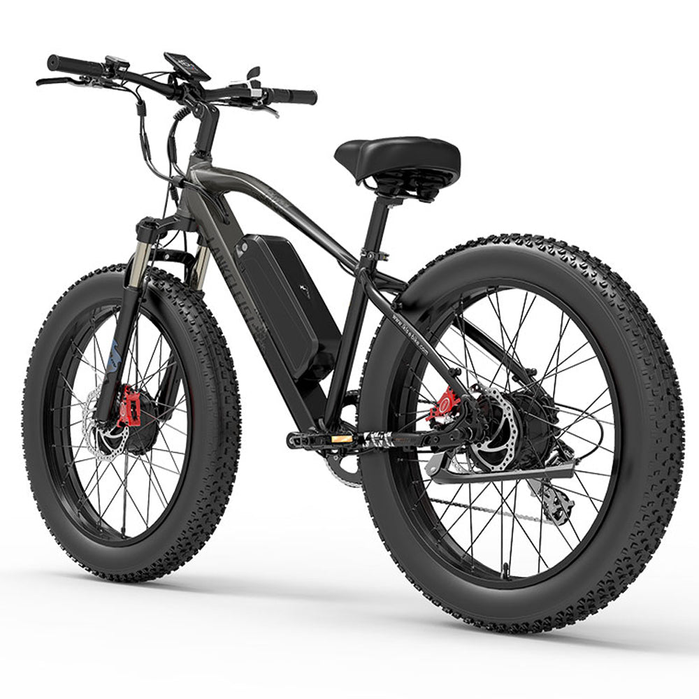 LANKELEISI MG740 PLUS 2000W Bicicletta Elettrica da Montagna a Doppio Motore 17.5AH