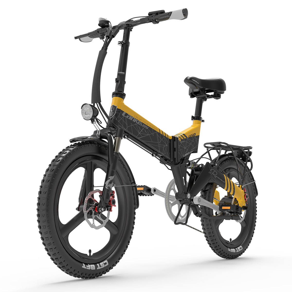 Bicicletta Elettrica Pieghevole da Montagna LANKELEISI G650 500W 12.8AH