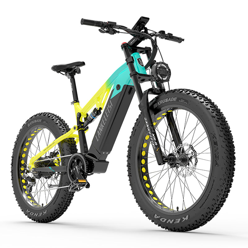 LANKELEISI RV800 PLUS 750W BAFANG 20Ah 26*4.0'' Bicicletta Elettrica da Montagna con Pneumatici Grassi