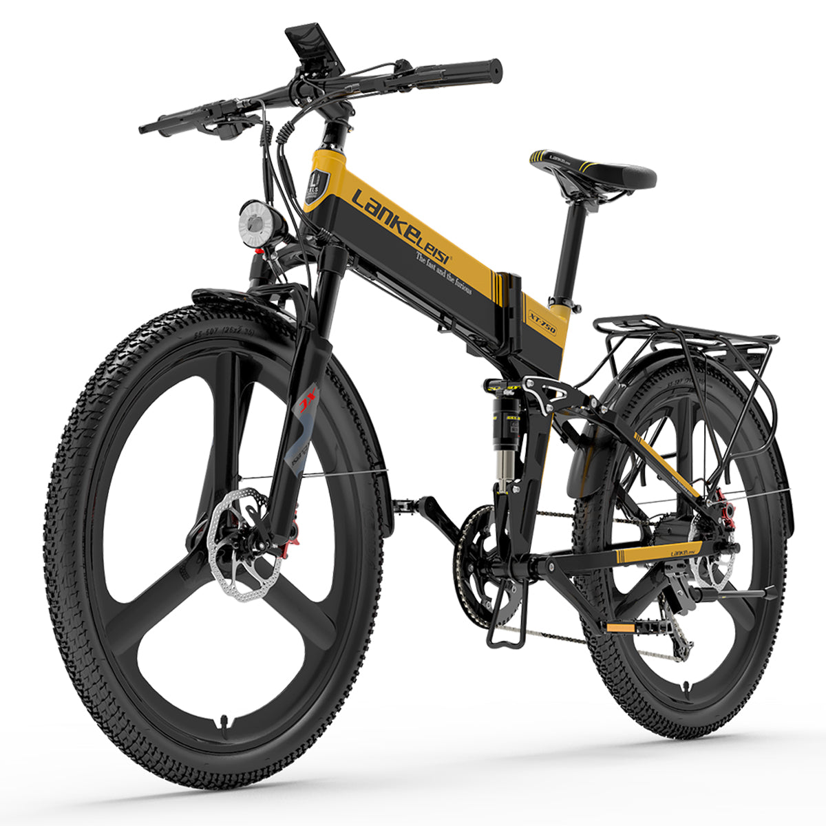 Bicicletta Elettrica Pieghevole da Montagna LANKELEISI XT750 Sports 500W 12.8Ah