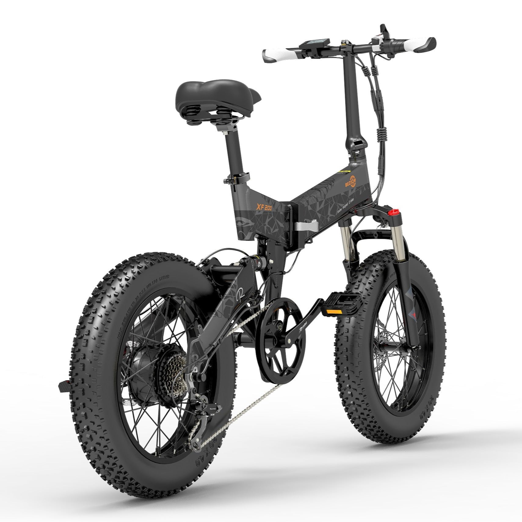 Bezior XF200 1000W 20*4.0' 15AH Bicicletta Elettrica da Montagna Pieghevole