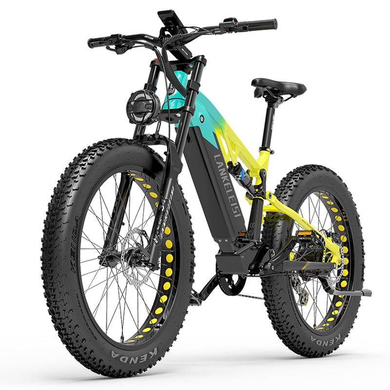 LANKELEISI RV800 PLUS 750W BAFANG 20Ah 26*4.0'' Bicicletta Elettrica da Montagna con Pneumatici Grassi