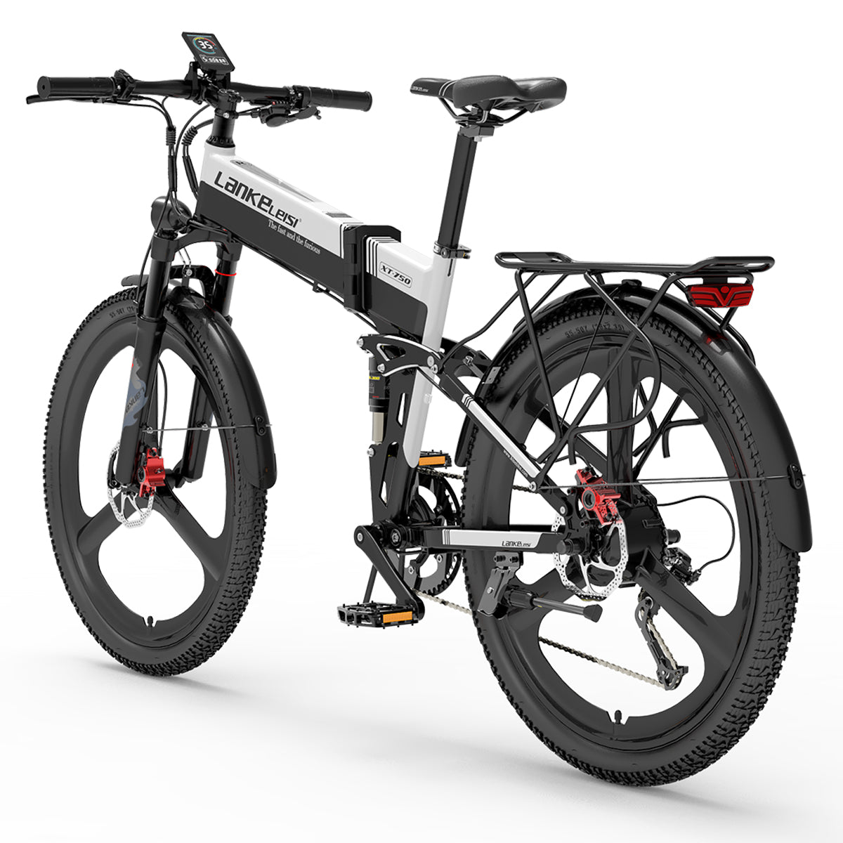 Bicicletta Elettrica Pieghevole da Montagna LANKELEISI XT750 Sports 500W 12.8Ah