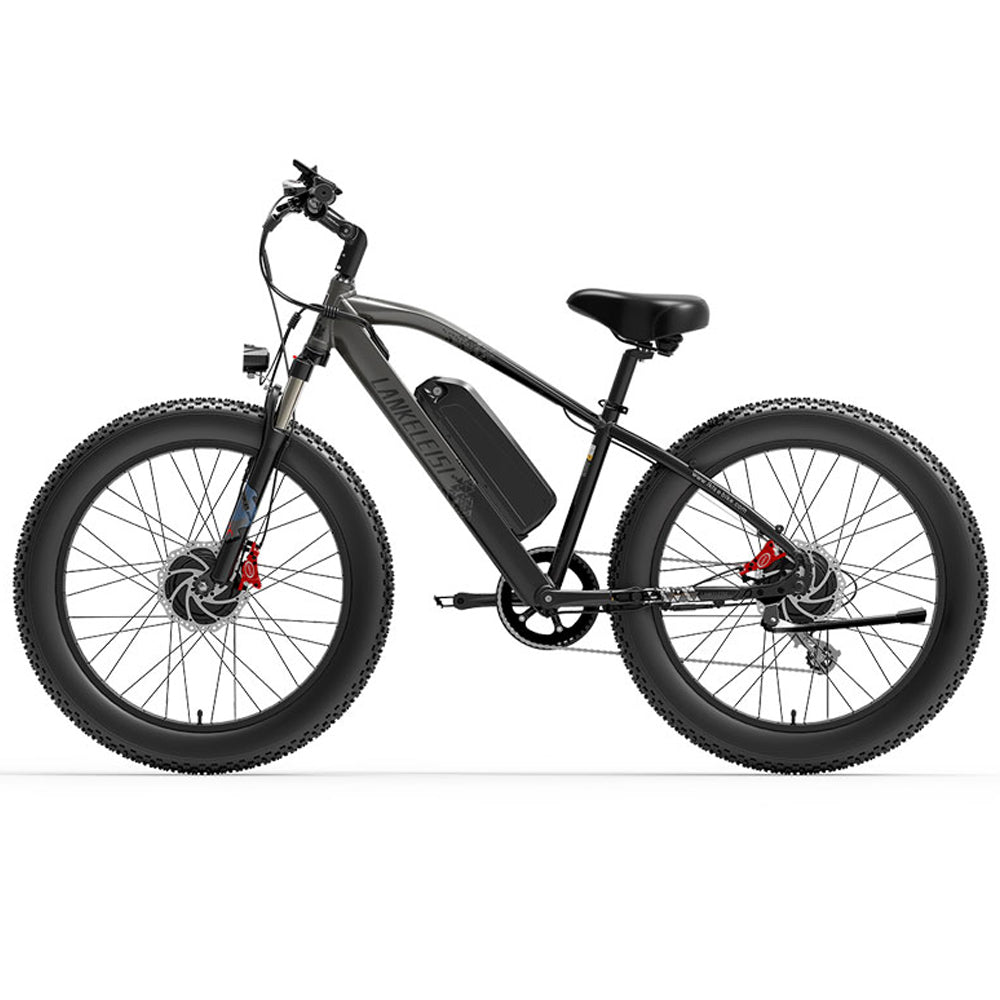 LANKELEISI MG740 PLUS 2000W Bicicletta Elettrica da Montagna a Doppio Motore 17.5AH