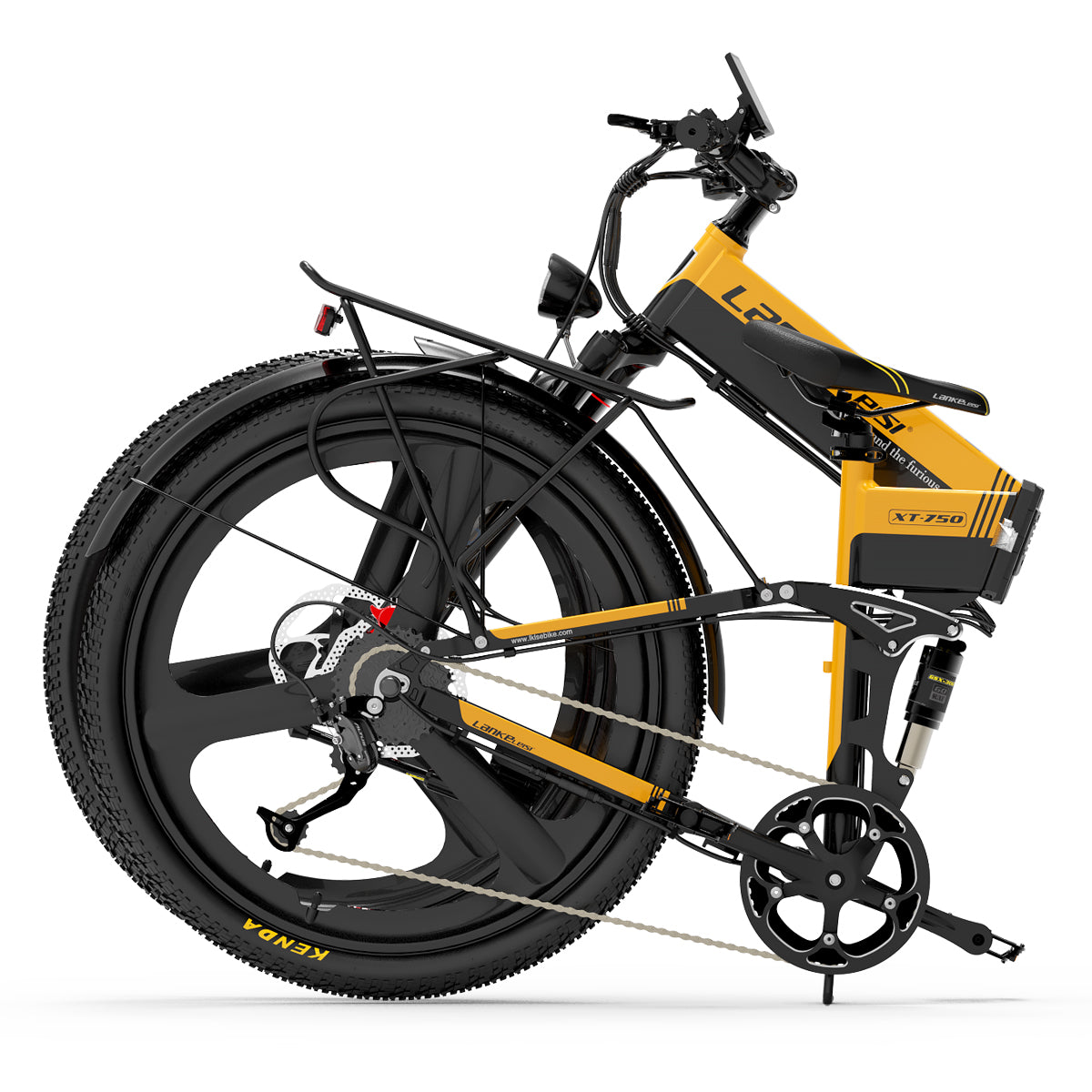 Bicicletta Elettrica Pieghevole da Montagna LANKELEISI XT750 Sports 500W 12.8Ah