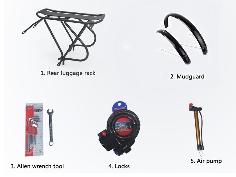 Bicicletta Elettrica Pieghevole da Montagna LANKELEISI XT750 Sports 500W 12.8Ah