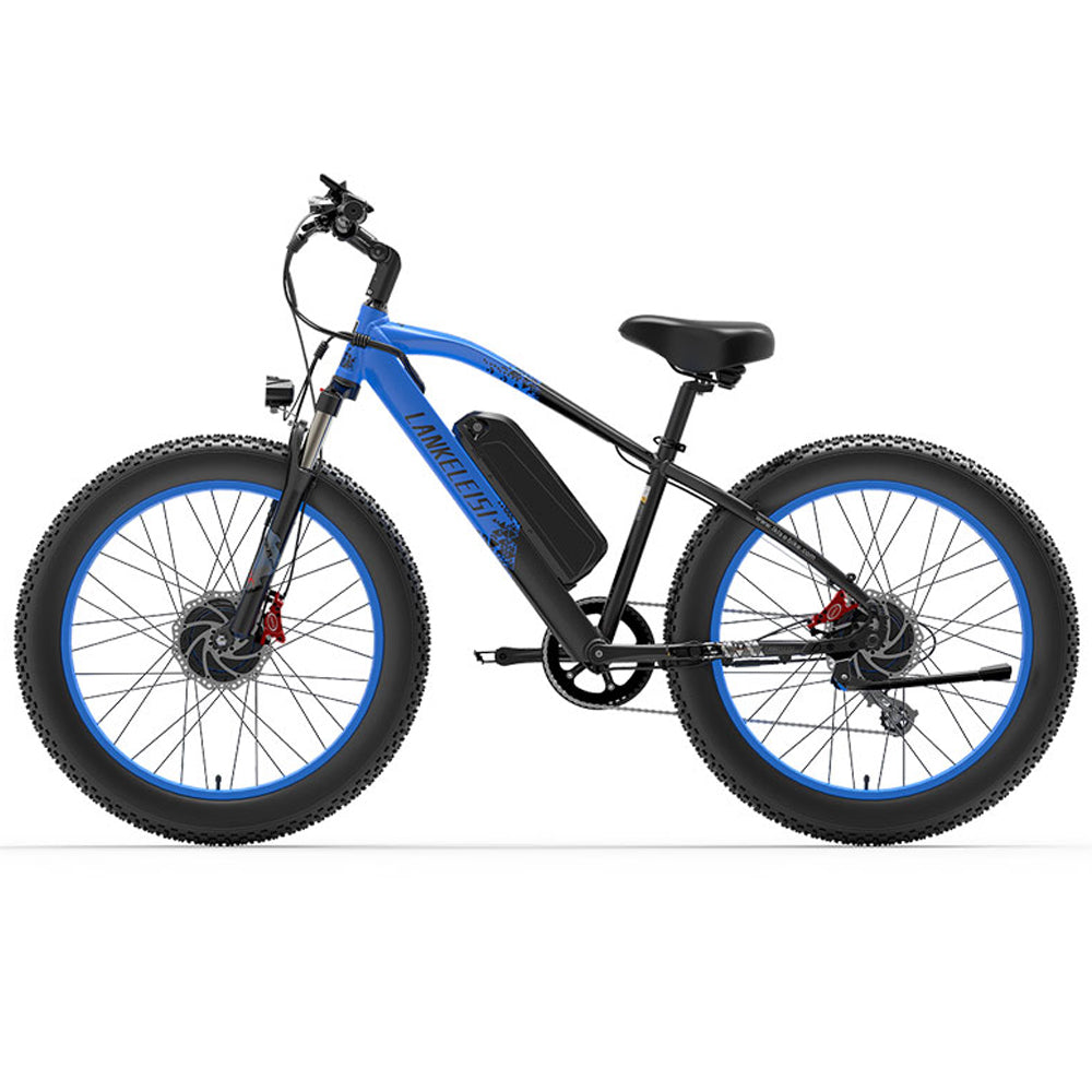 LANKELEISI MG740 PLUS 2000W Bicicletta Elettrica da Montagna a Doppio Motore 17.5AH