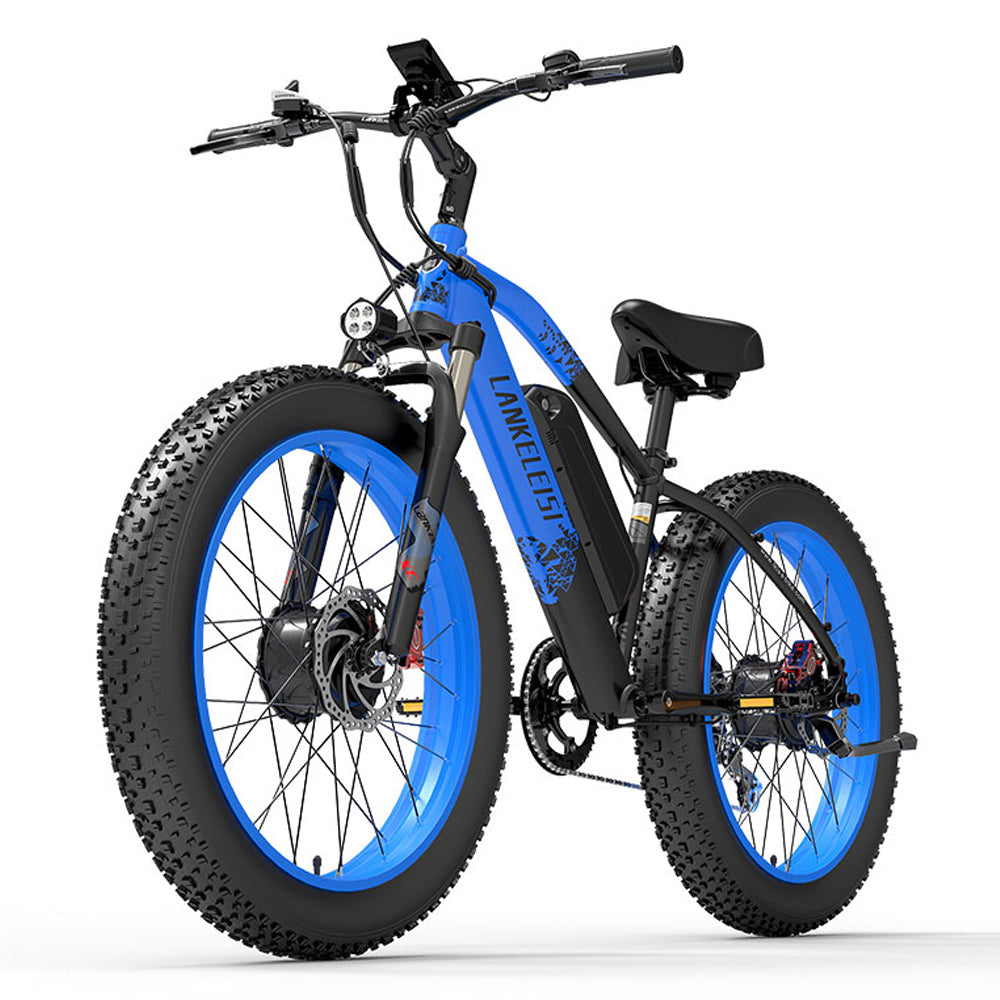 LANKELEISI MG740 PLUS 2000W Bicicletta Elettrica da Montagna a Doppio Motore 17.5AH