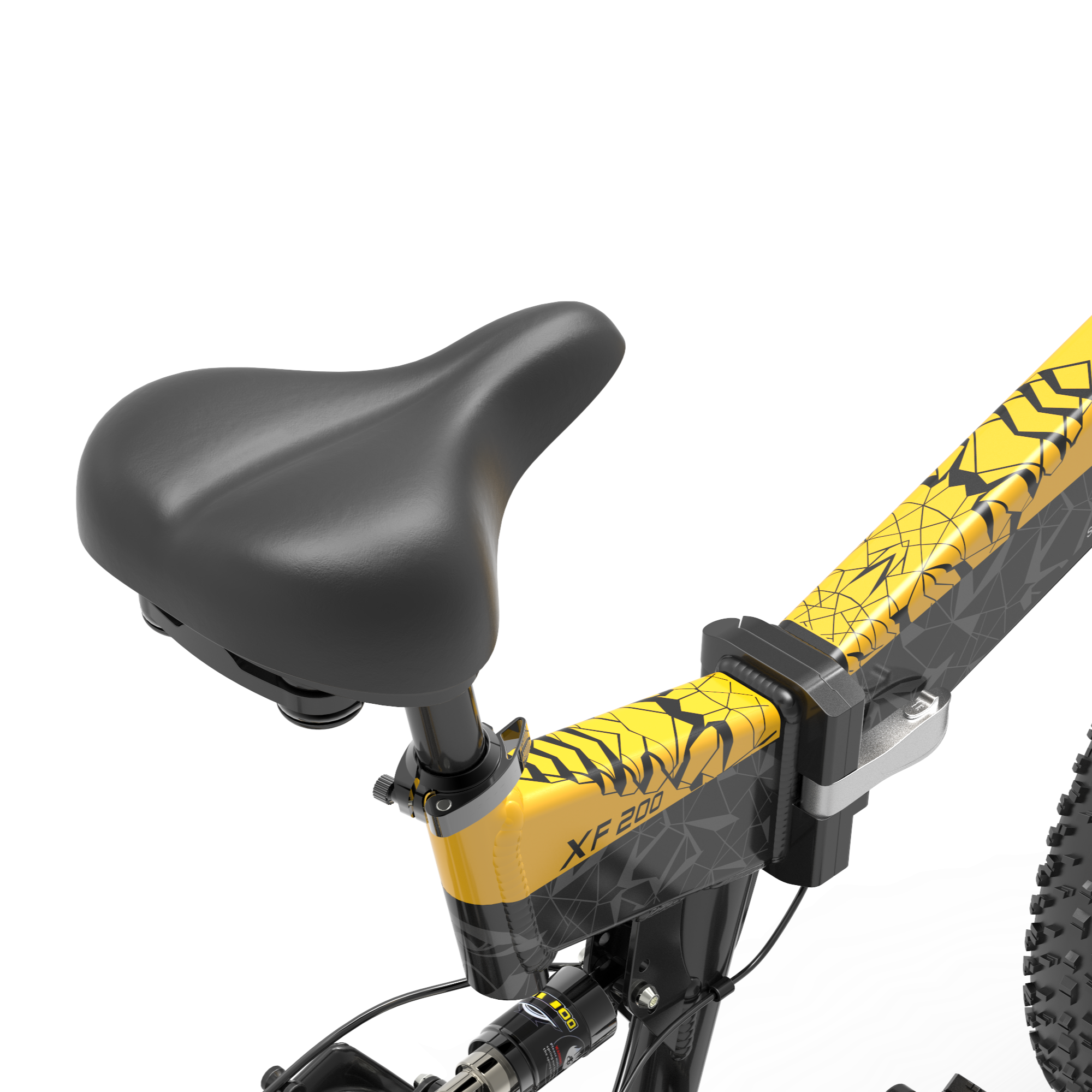 Bezior XF200 1000W 20*4.0' 15AH Bicicletta Elettrica da Montagna Pieghevole