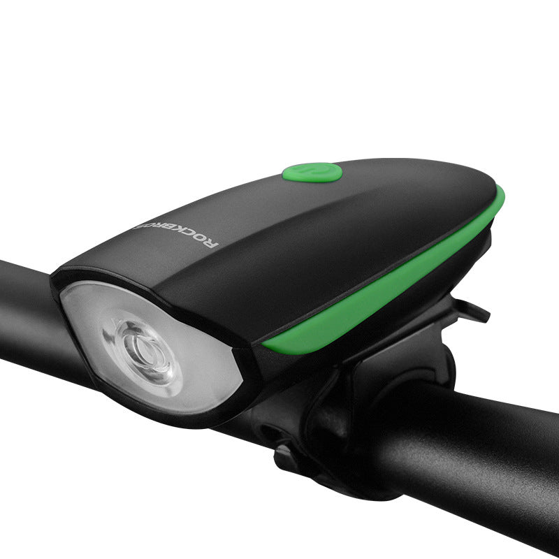Campanello anteriore e luce ricaricabile USB per bicicletta