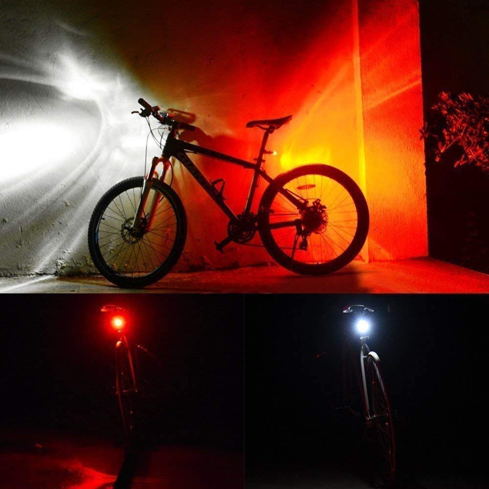 Luce per bicicletta ricaricabile tramite USB