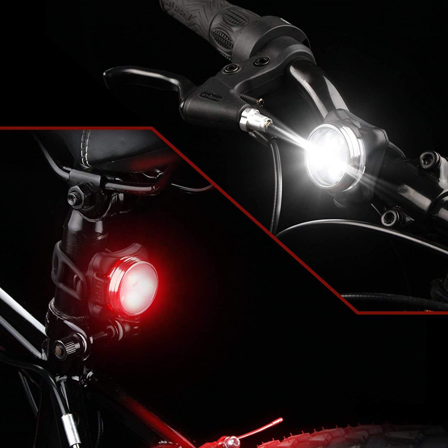 Luce per bicicletta ricaricabile tramite USB