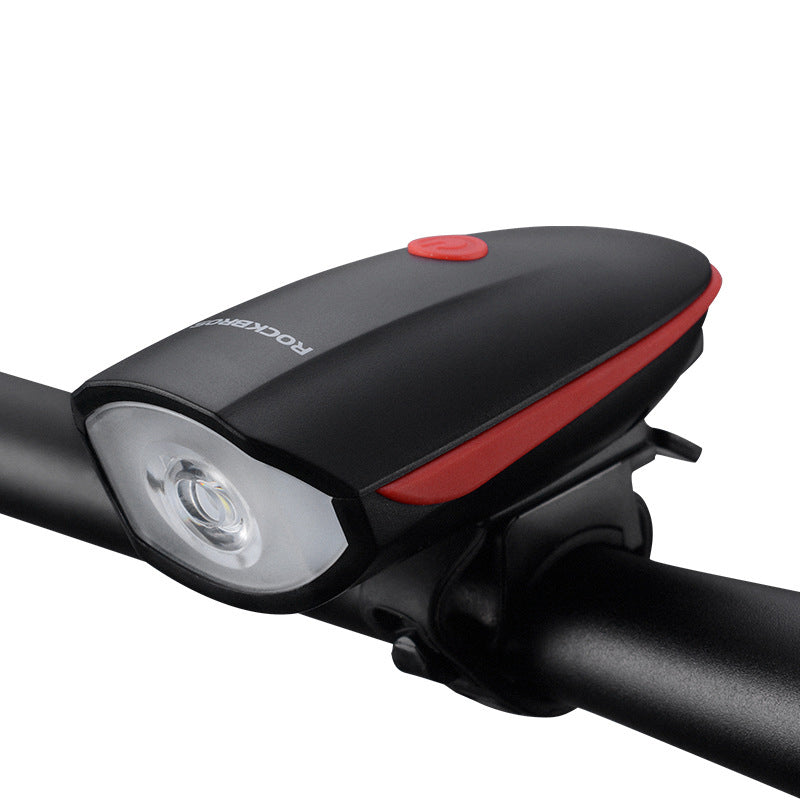 Campanello anteriore e luce ricaricabile USB per bicicletta