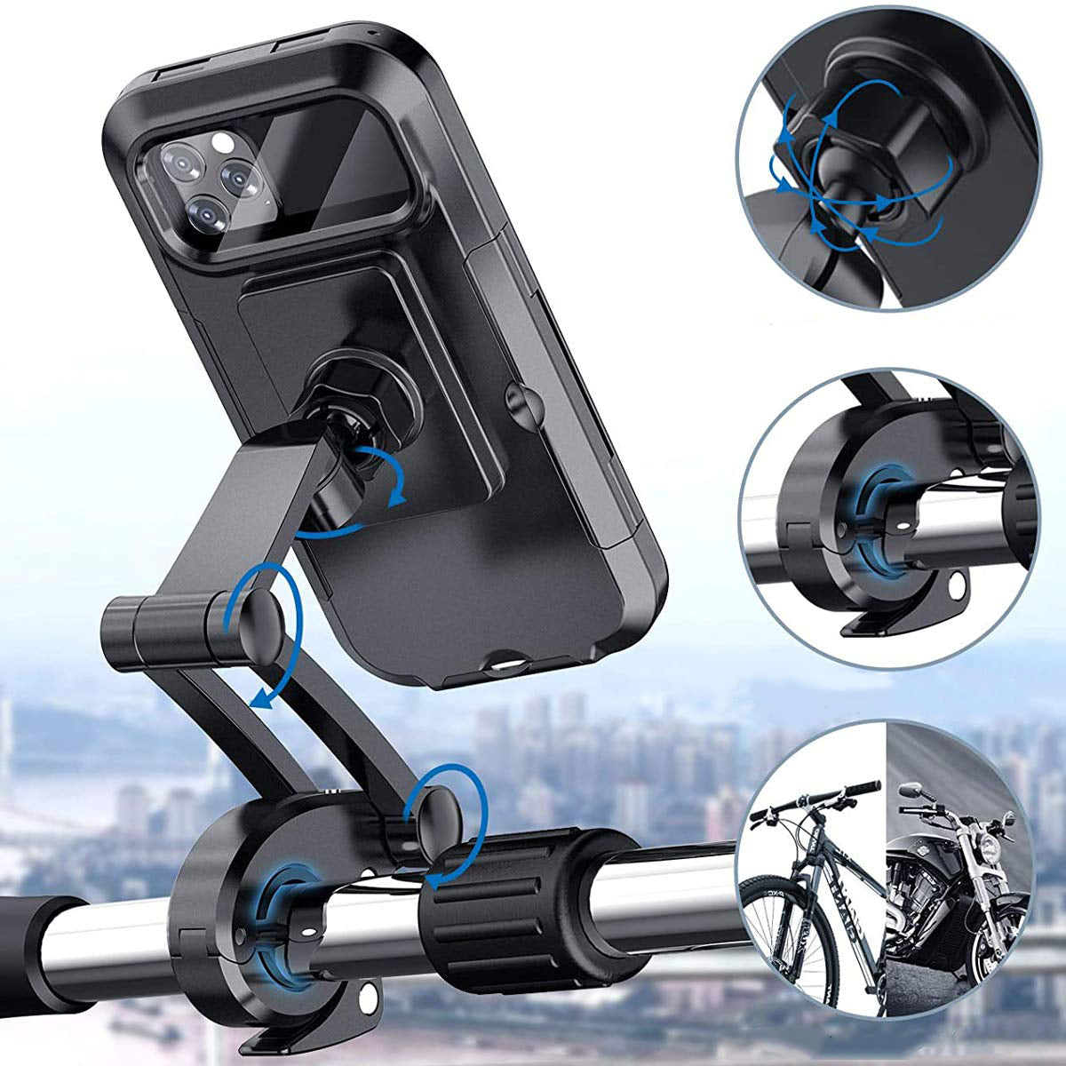 Bicycle Waterproof Touch Screen Mobile Phone Stand