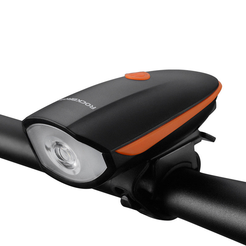 Campanello anteriore e luce ricaricabile USB per bicicletta