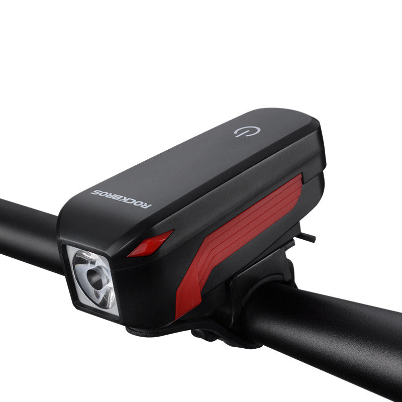 Campanello anteriore e luce ricaricabile USB per bicicletta
