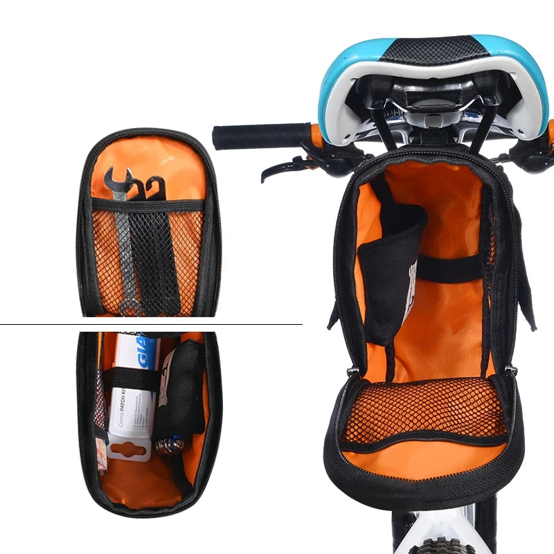 Borsa da sella per bici MTB in nylon antipioggia